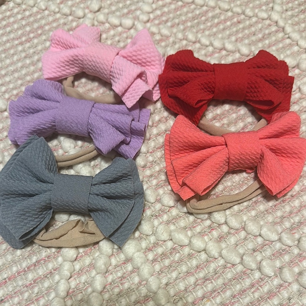 Colorful Hair Bow Set for Kids